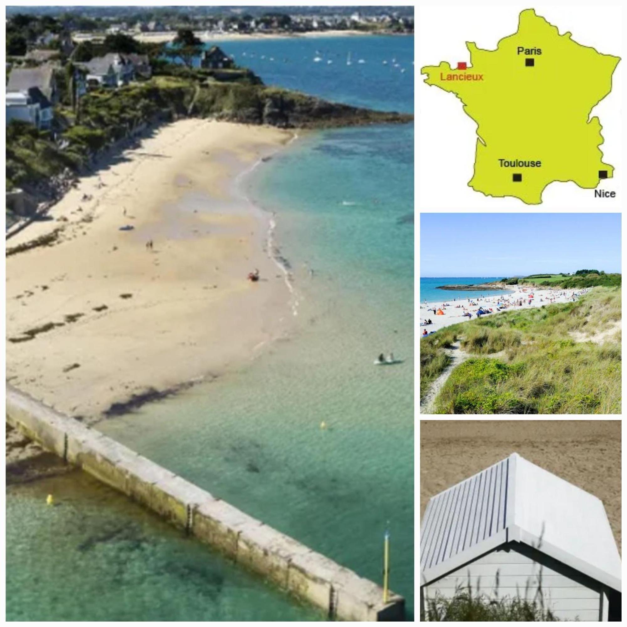 Maison familiale sur la CÔTE D’ÉMERAUDE Lancieux Exterior foto